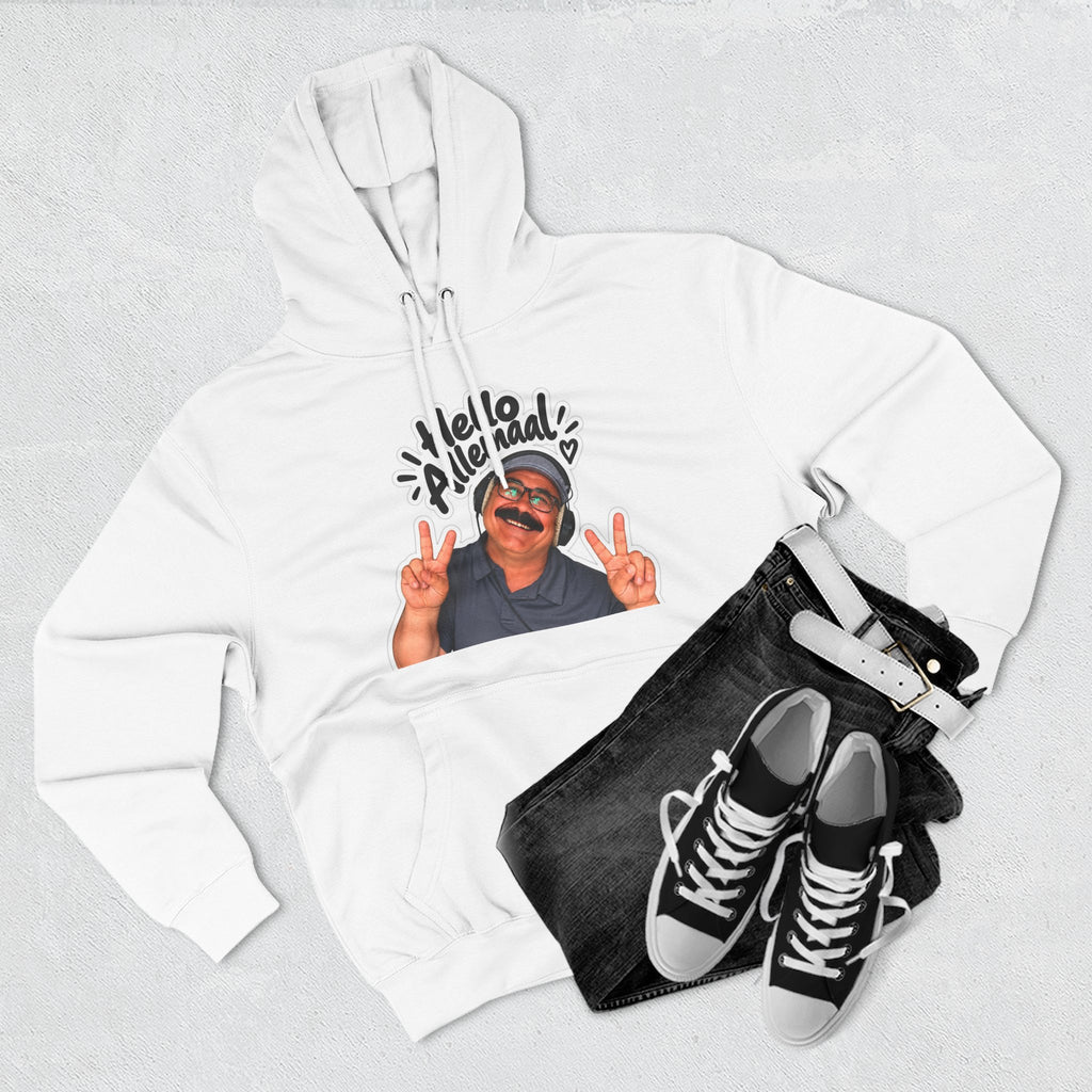 Three-Panel Fleece Hoodie